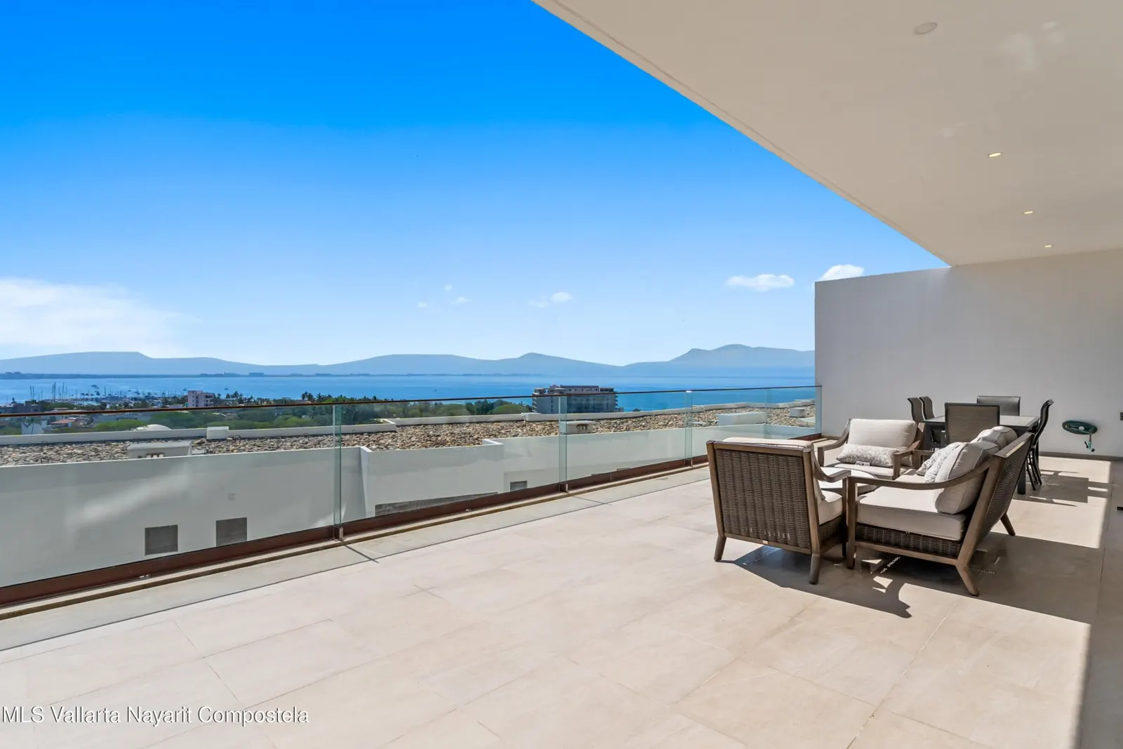 Terrace of Alamar Cabo 101, with a sea view