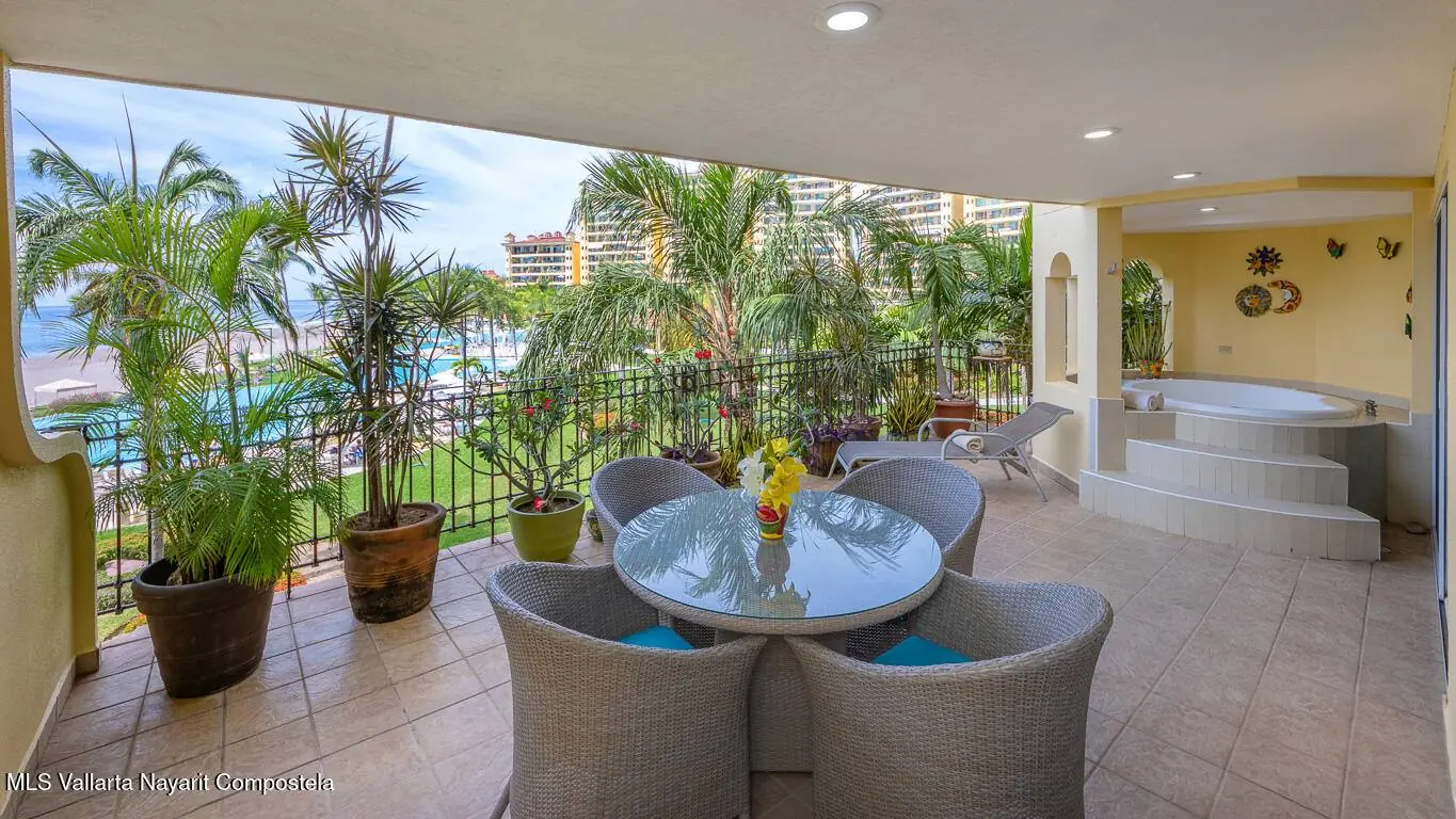 Terrace with ocean view
