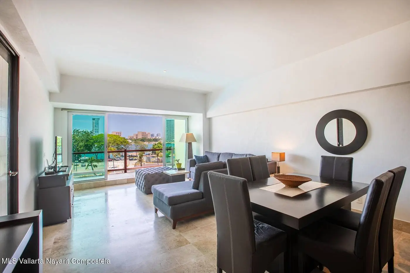 Spacious apartment living room